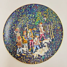 Limited Plate Haviland & C. Parlon La Chasse à la Licorne Unicorn Hunt 1972 #2