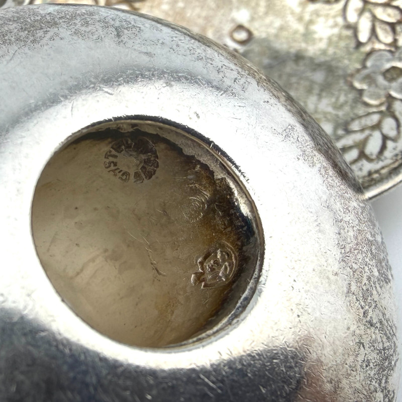 Vintage Sterling Silver Castelan Mexico Charm Link Southwestern Bracelet, 7”