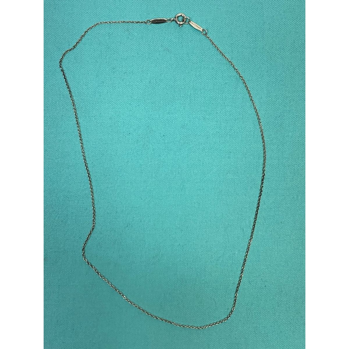 Tiffany & Co Elsa Peretti Chain Necklace in Sterling Silver, 16 Inches