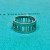 Tiffany & Co. Atlas 18K White Gold Three Diamond Open Band Ring Size 6