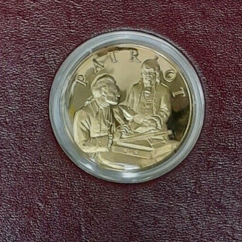VERY RARE GENIUS OF THOMAS JEFFERSON 24K Gold Plating on STERLING PROOF SET 1976 VERY RARE GENIUS OF THOMAS JEFFERSON 24K Gold Plating on STERLING PROOF SET 1976