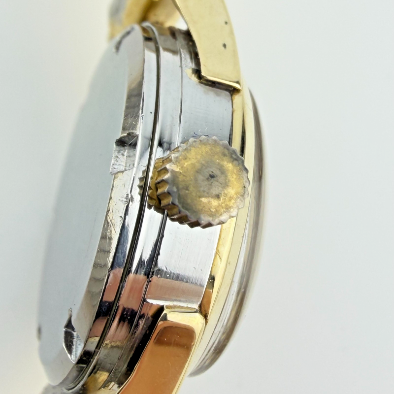 Vintage Omega De Ville Genève Ladies Gold -Tone Stainless Steel Bracelet Watch
