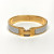 Hermes Clic H Bracelet  in Plain Enamel Yellow gold plated