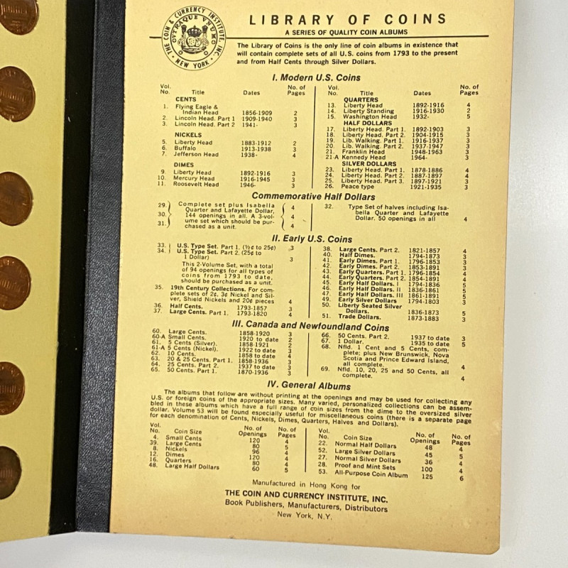 Library of Coins Lincoln Cent Album Vol-3 With 85 Brilliant Uncirculated Cents