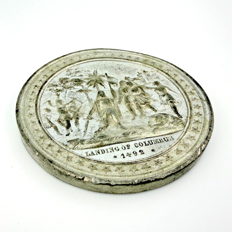 1893 - COLUMBIAN EXPOSITION - Medal - White Metal - Large (50mm)