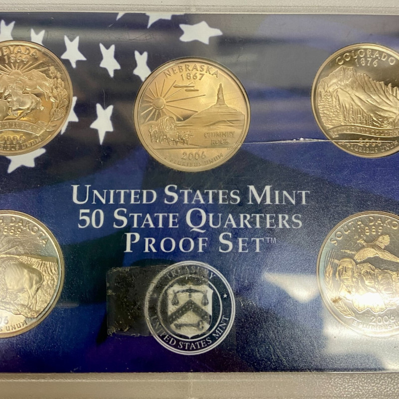 2006 United States State Quarters Proof Set 5 Coins US Mint San Francisco