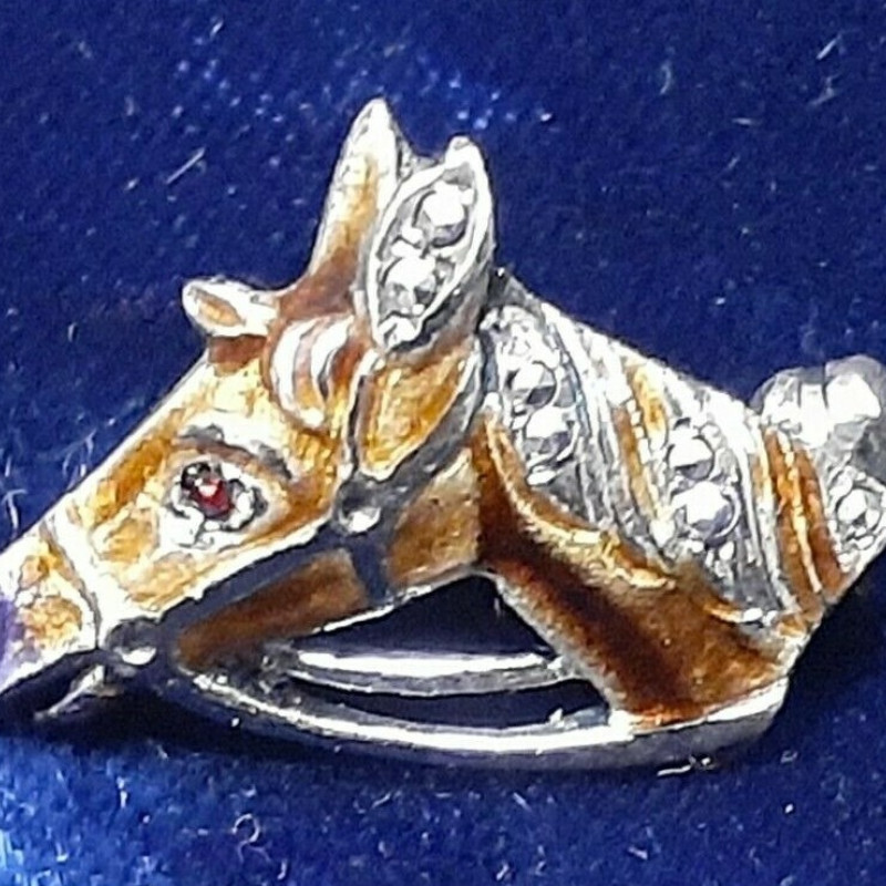 Alice Caviness Sterling Silver Designer Horse Pin Brooch Alice Caviness Sterling Silver Designer Horse Pin Brooch