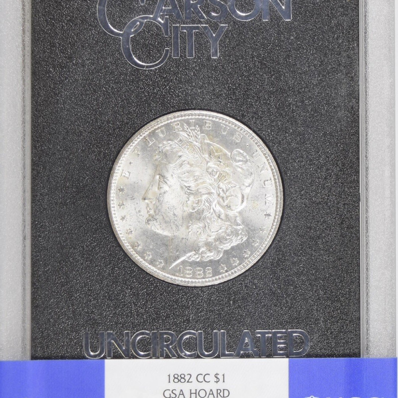 1882-CC Morgan Dollar $1 MS 63 NGC GSA Hoard Box and COA 1882-CC Morgan Dollar $1 MS 63 NGC GSA Hoard Box and COA