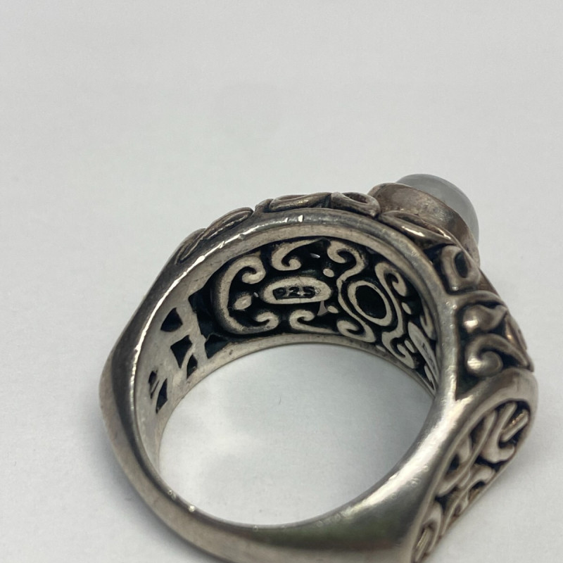 Samuel Behnam BJC Sterling Silver Moonstone Ring, size 10