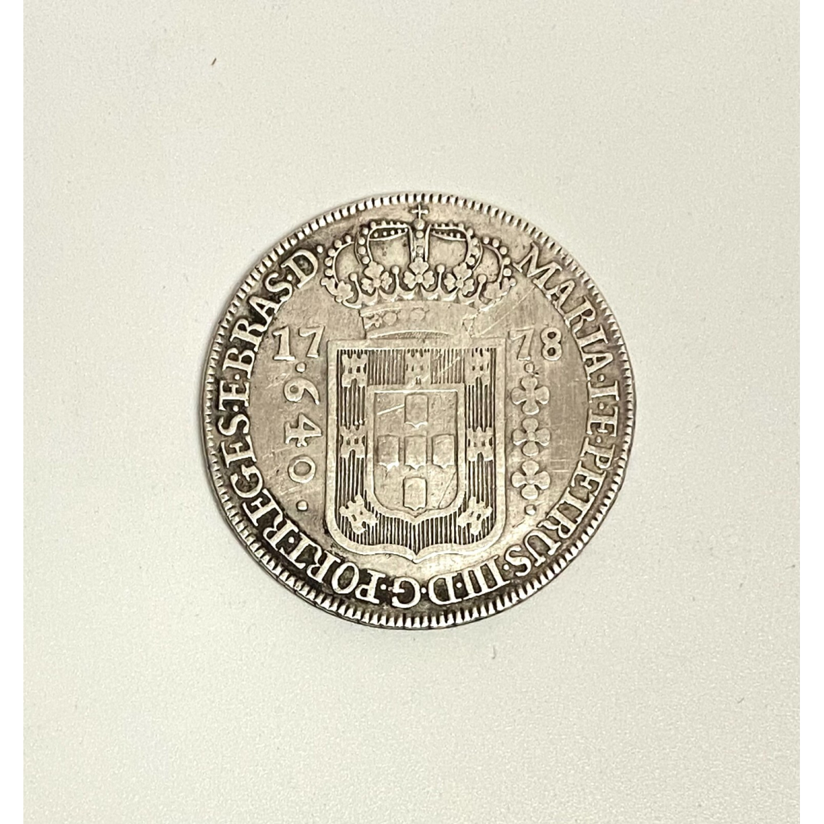1778 BRAZIL coin Silver 640 Reis
