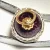 Antique Sterling Silver Green/Plum Colored Diamond Studded Enamel Egg