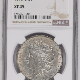 NGC XF 45 $1, 1896 O Morgan Dollar  