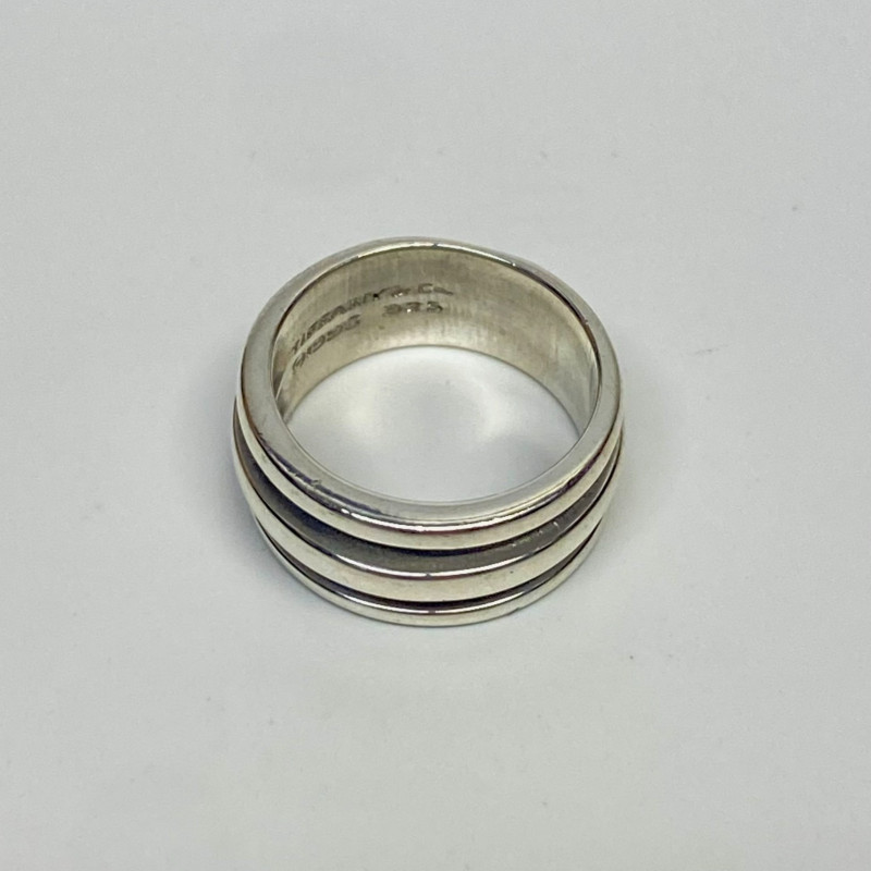 Tiffany & Co Ring  1995 Atlas Groove Wide Band Ring Size 5