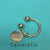 Vintage Tiffany & Co. Sterling Silver Key Chain Ring Round Charm No Box Pouch Vintage Tiffany & Co. Sterling Silver Key Chain Ring Round Charm No Box Pouch