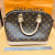Vintage Louis Vuitton Monogram Alma PM Canvas Handbag - Cream Leather Trim