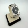 Vintage 1960 Longines Rectangular Black Dial 10K Gold Filled Mesh Bracelet Watch