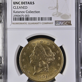 1904 $20 UNC Details