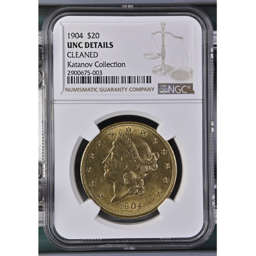1904 $20 UNC Details 1904 $20 UNC Details