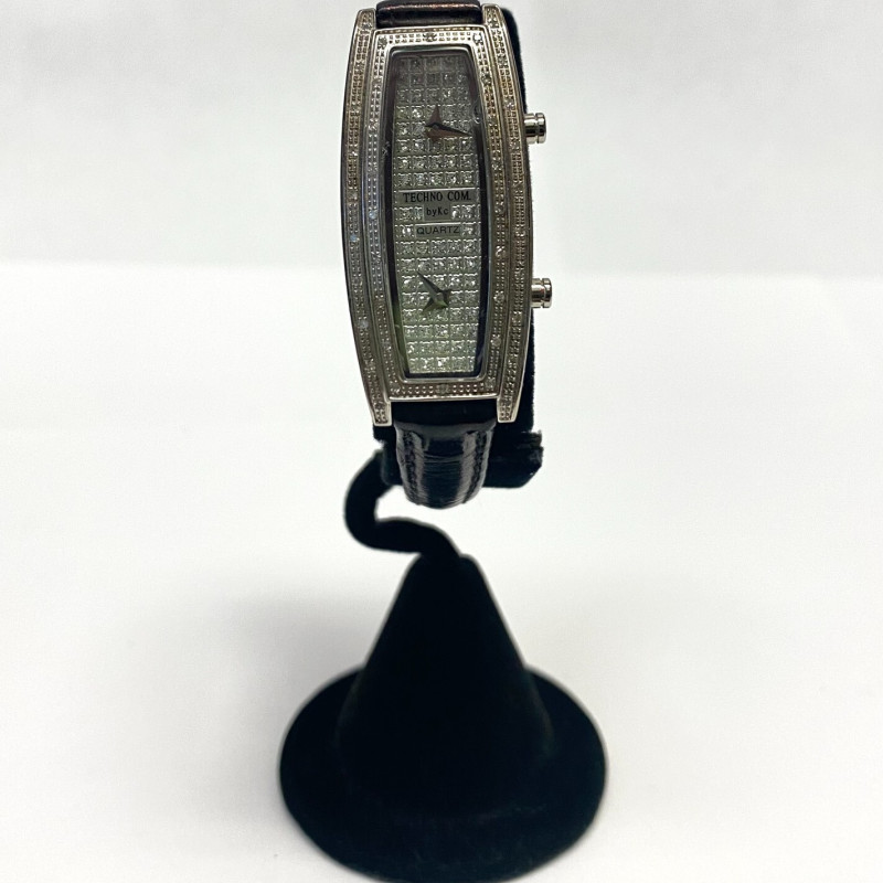 TECHNO COM BY KC Diamond Watch Japan Unusual Shape Pink Ladies Watch