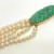 Jade 14k Clasp Five Strand Pearl Bracelet 7 Inch Jade 14k Clasp Five Strand Pearl Bracelet 7 Inch