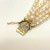 Jade 14k Clasp Five Strand Pearl Bracelet 7 Inch Jade 14k Clasp Five Strand Pearl Bracelet 7 Inch