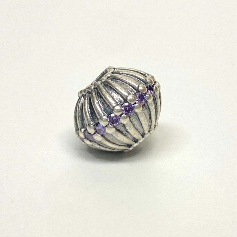 Authentic Pandora Silver Large Purple CZ Show Stopper XL Bead SPECIAL! Authentic Pandora Silver Large Purple CZ Show Stopper XL Bead SPECIAL!