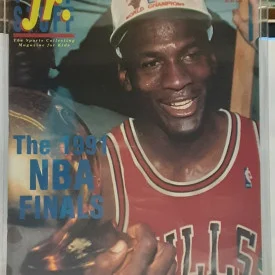 Micheal jordan 1991 NBA FINALS SPECIAL ISSUE Tuff Stuff Jr. Magazine 