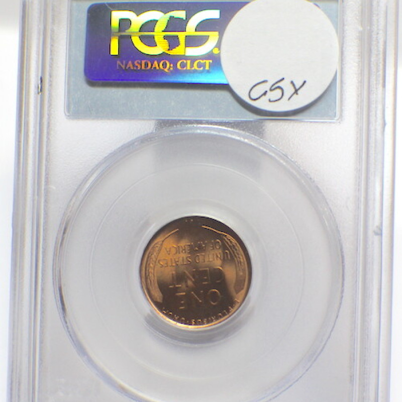 1909 VDB PCGS 1C MS 64 RD ROTATED DATE WHEAT PENNY LINCOLN