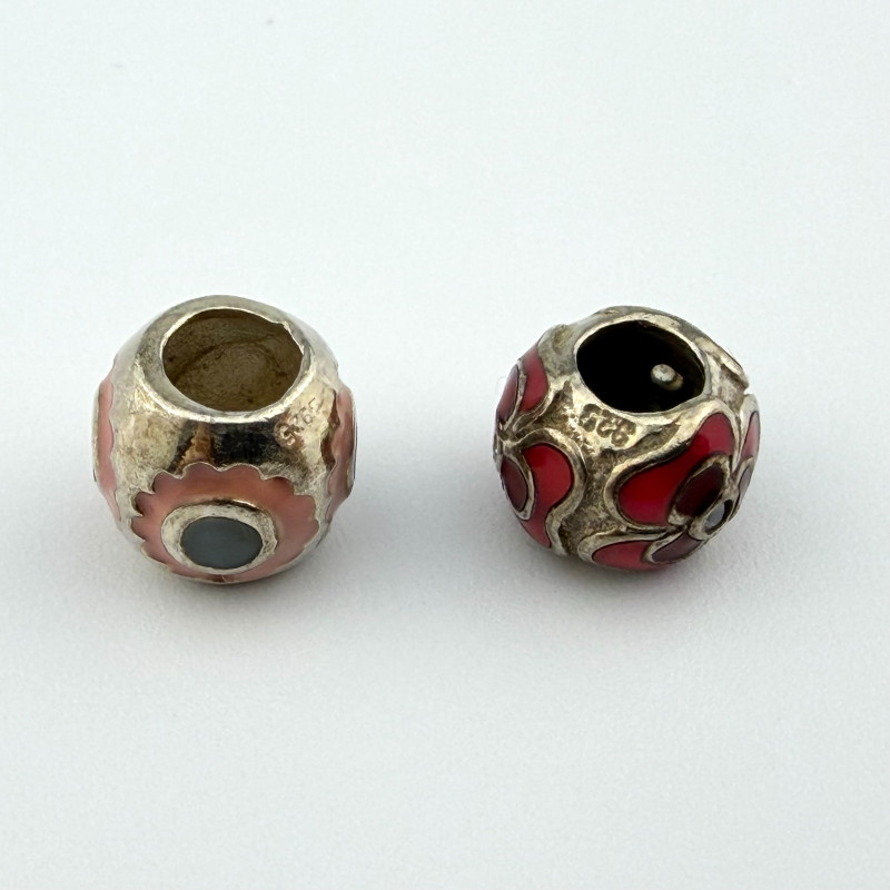 925 Sterling Silver Charm Necklace Style 18" -19.5" 20 charms