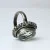 925 Sterling Silver Cut Peridot Oval Statement Designer Ring, Sz 6.75