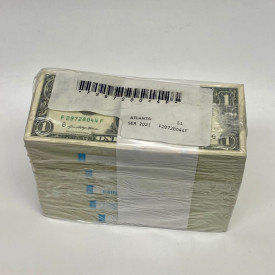 FULL BRICK (1000 $1 BILLS) 2021 UNCIRCULATED