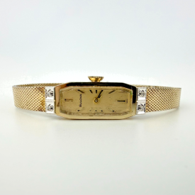 Vintage Bulova 10K R.G.P. Ladies Watch Mesh Bracelet Swiss P82462