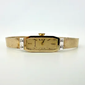 Vintage Bulova 10K R.G.P. Ladies Watch Mesh Bracelet Swiss P82462