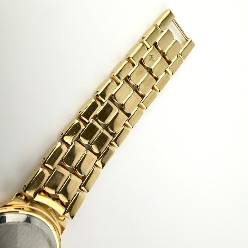 Vintage Members Only MB-025 Women's Gold Tone Watch Black Dial Quartz