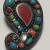 Vintage Multi Colored Turquoise & Coral GEM Woman's Pendent Vintage Multi Colored Turquoise & Coral GEM Woman's Pendent