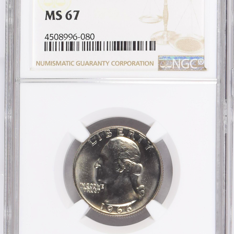 NGC 1966 George Washington 25c MS 67 Mint Coin
