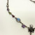 NICKY BUTLER STERLING UNUSUAL FESTOON DRAPE MOONSTONE, GARNET 17 NECKLACE