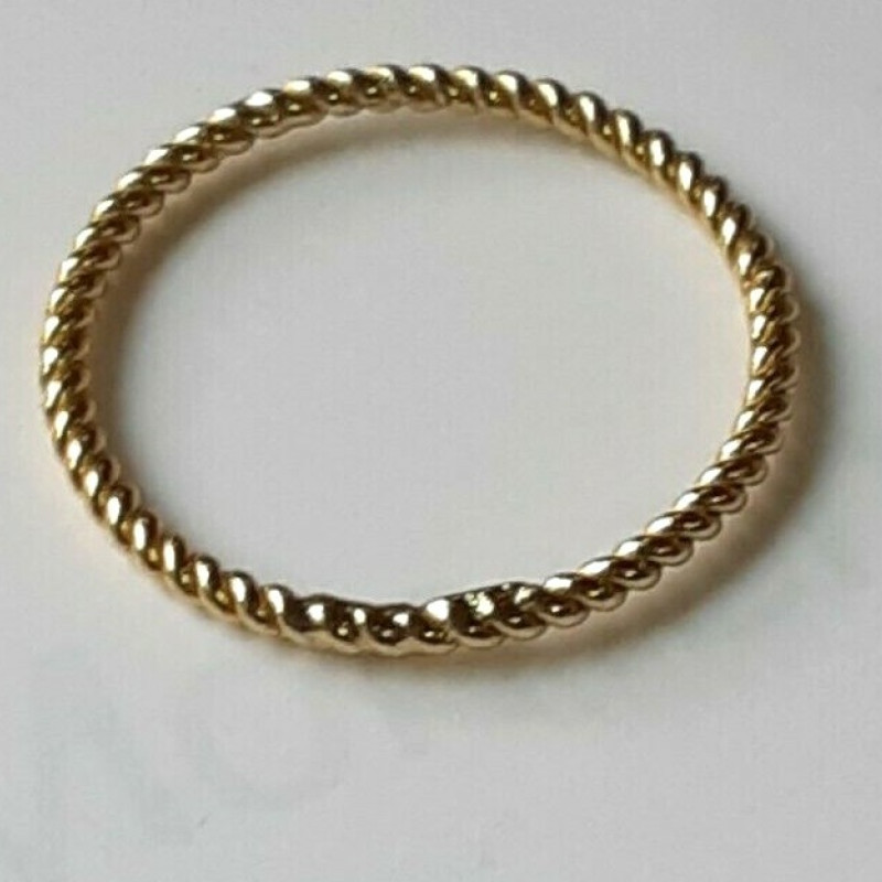 Shashi Sterling Silver Roped Shaped Women Ring Size 6