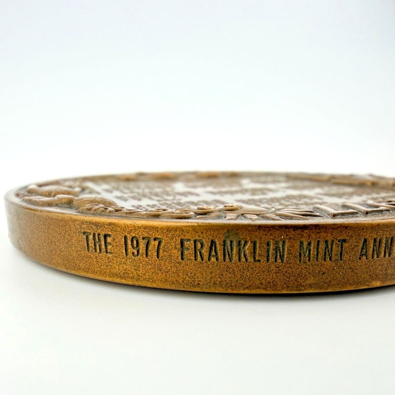 1977 Franklin Mint bronze 3” Art medal /Calendar by Donald Everhart II