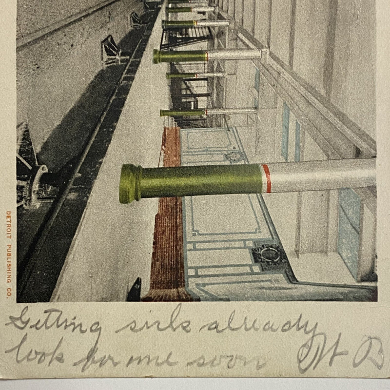 1732 2 Cent George Washington Postage Stamp On Post Card #RED