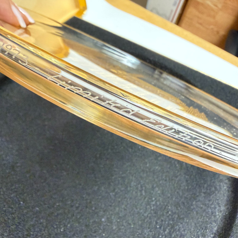 Vintage Orrefors Crystal Sweden Kölner Dom Limited Edition Plate 1973  w/ Box