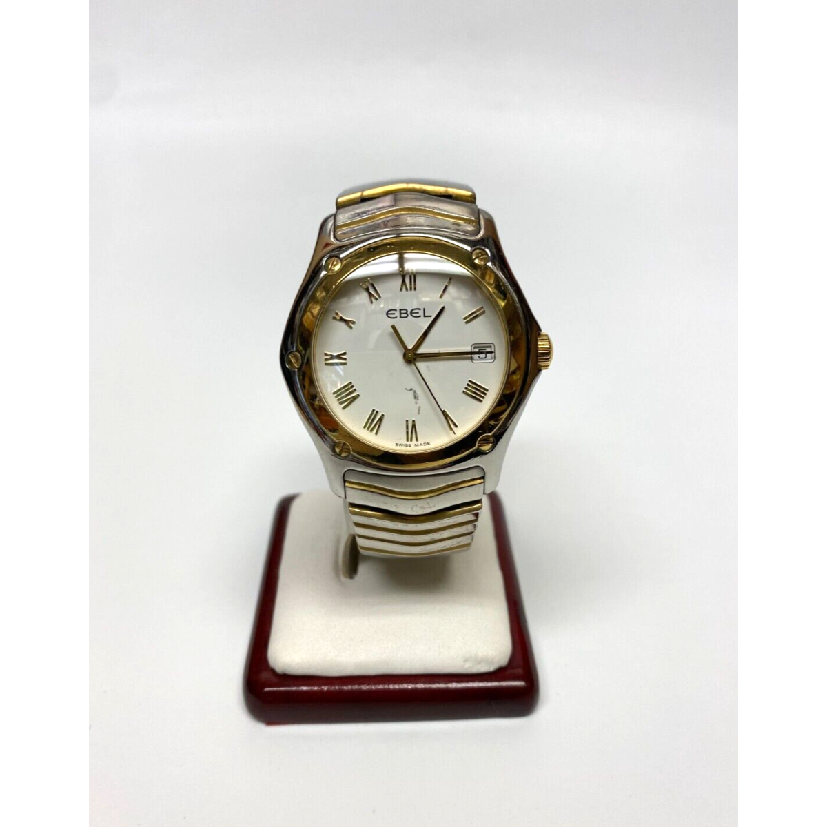 Ebel Classic Wave 18k Gold Steel 40mm Swiss Quartz Men's Watch