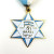 Rare Commemorative Medal for the 50th Anniversary of Israel, Star of David