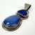 Vintage Sterling Silver and Lapis Lazuli Teardrop Pendant Mexico Style 925