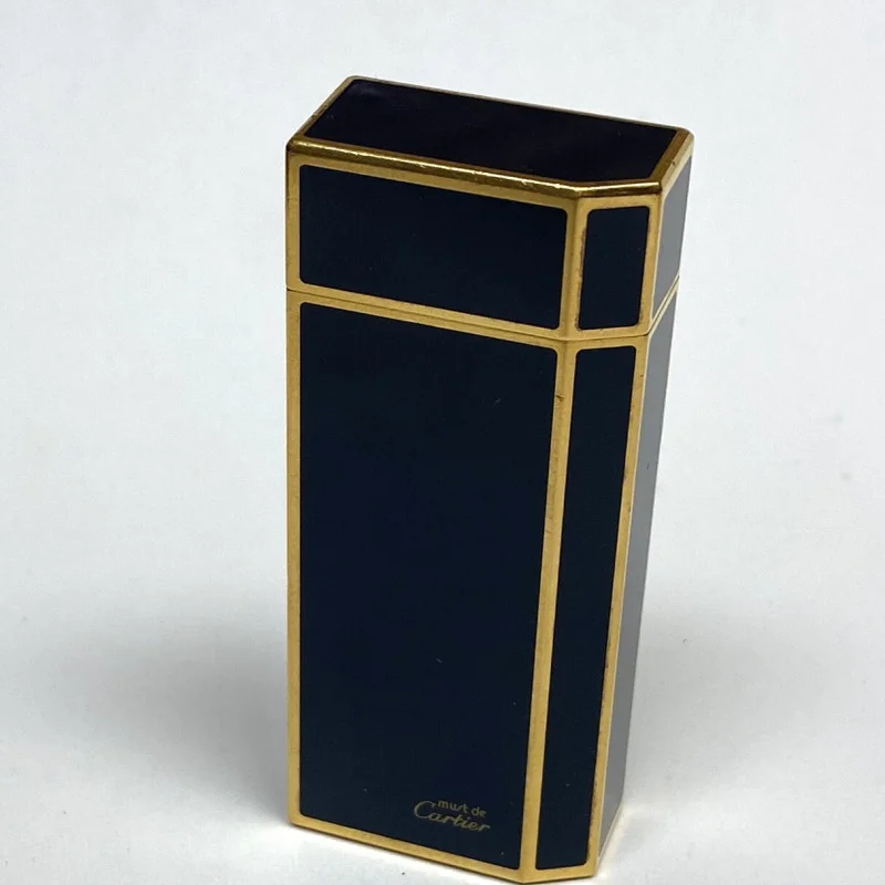 Vintage Cartier lighter Silver Lacquer Gold Plated 1970s