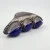 Bohemian Triple Stone Lapis Lazuli Elongated Massive Ring Sterling Silver Sz 10