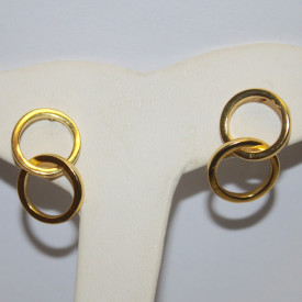 Shashi Sterling Silver Double hoop Earrings