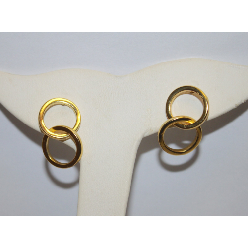 Shashi Sterling Silver Double hoop Earrings