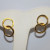 Shashi Sterling Silver Double hoop Earrings