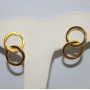 Shashi Sterling Silver Double hoop Earrings